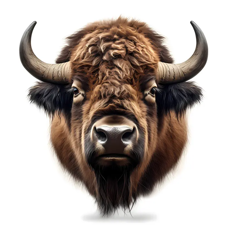 Realistic Bison Portrait