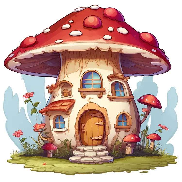 Charming Single Mushroom House