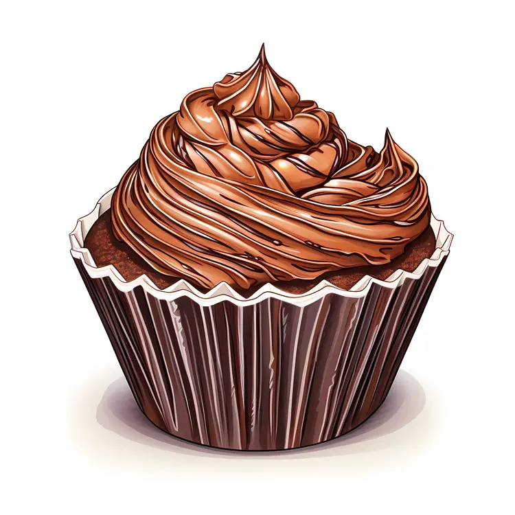 Single Chocolate Cupcake with Rich Frosting
