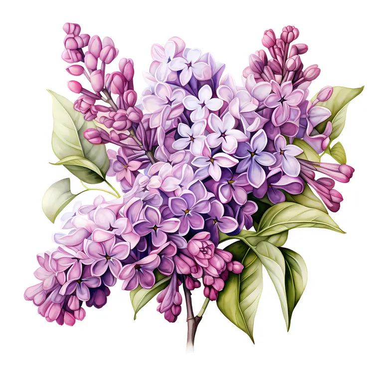 Beautiful Purple Lilac Flowers