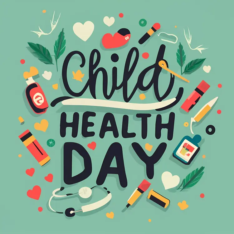 Child Health Day with Medical Tools