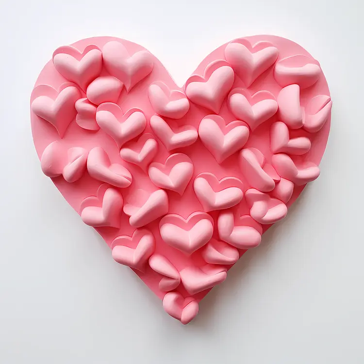 Pink Heart with Small Hearts