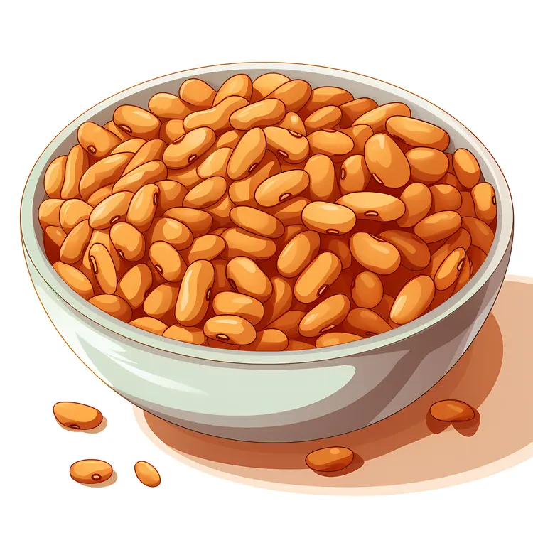 Bowl of Beans Illustration