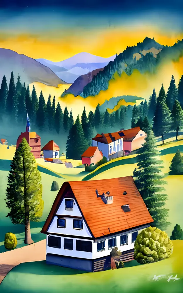 Charming House in Mountainous Landscape