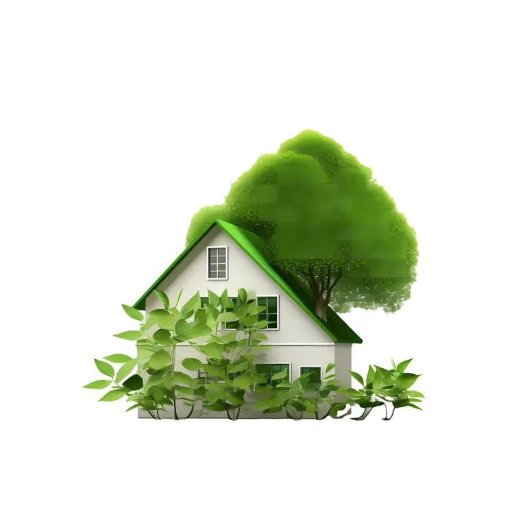 Eco-friendly House with Greenery