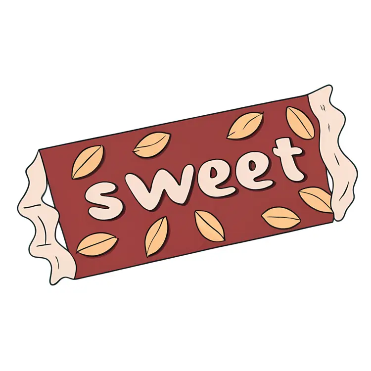 Sweet Bar with Leaf Pattern
