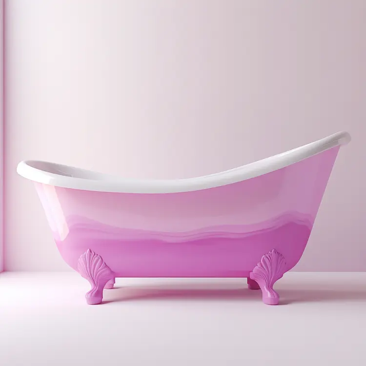 Elegant Pink Bathtub