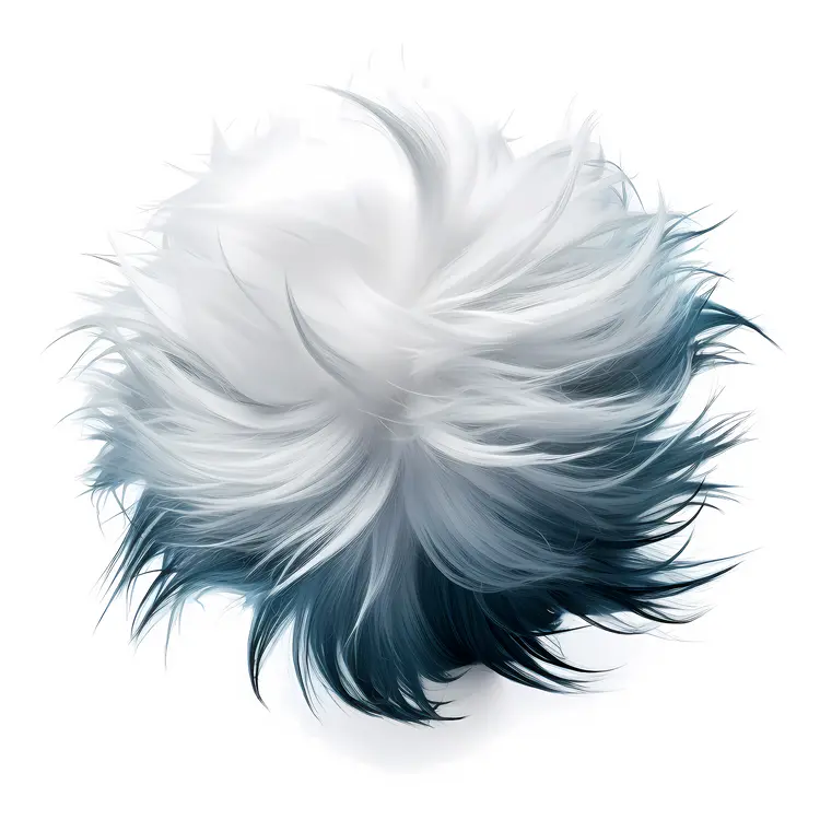 Spiky White and Blue Gradient Wig
