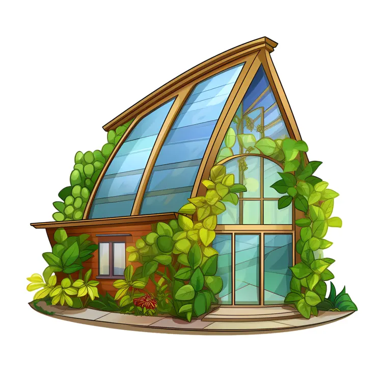 Eco-Friendly Modern House with Greenery