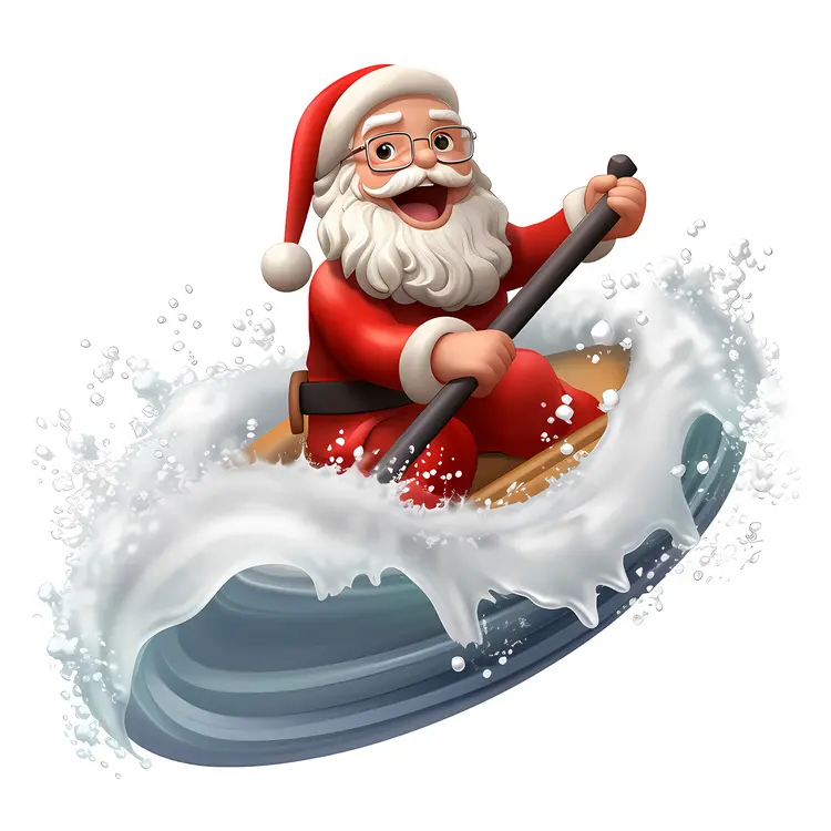 Santa Claus Kayaking