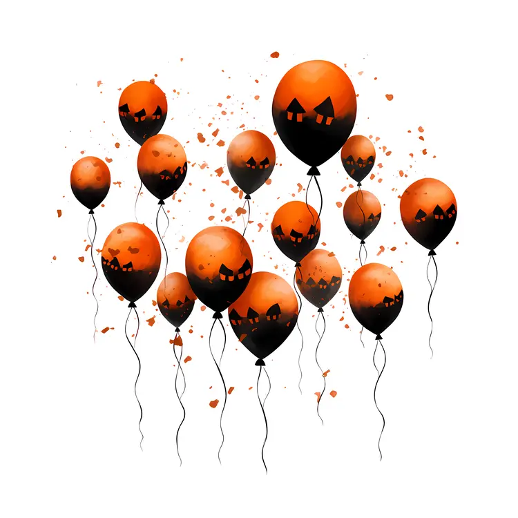 Floating Pumpkin Balloons for Halloween