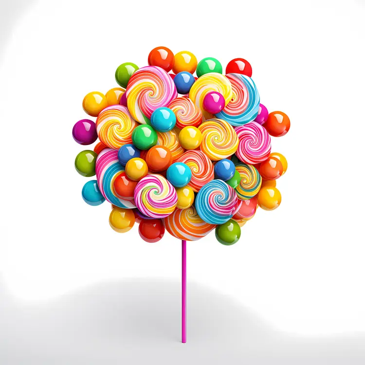 Assorted Colorful Lollipops