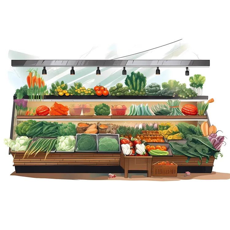 Healthy Vegetable Stand