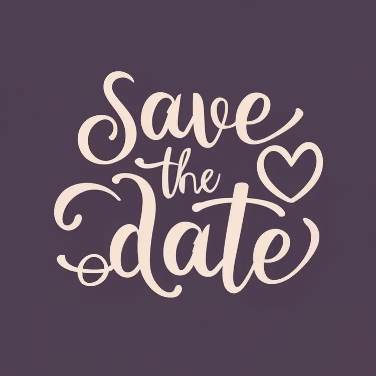 Elegant Save the Date Announcement