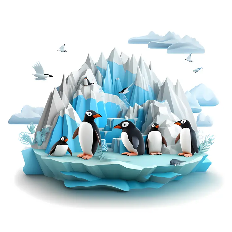 Penguins on Iceberg