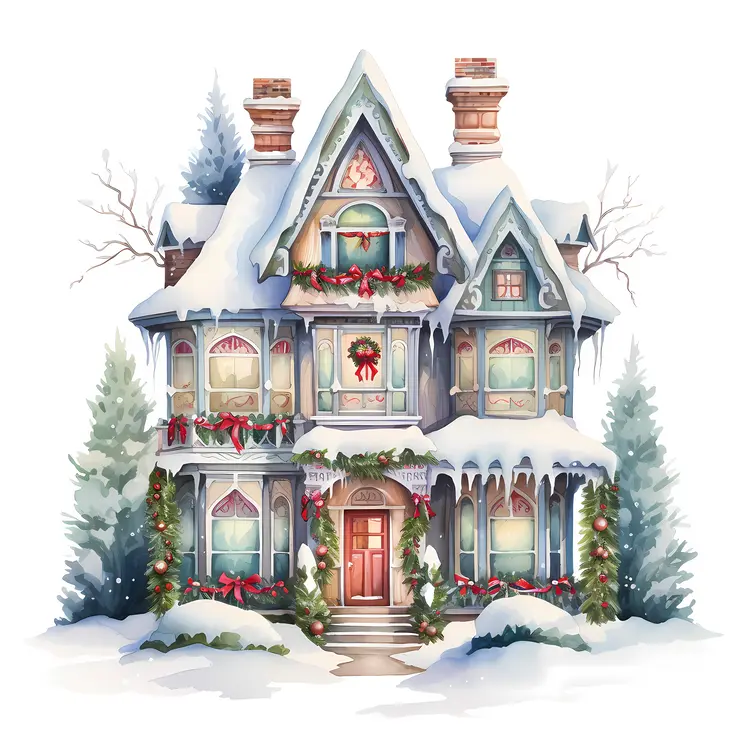 Small cute doodle house