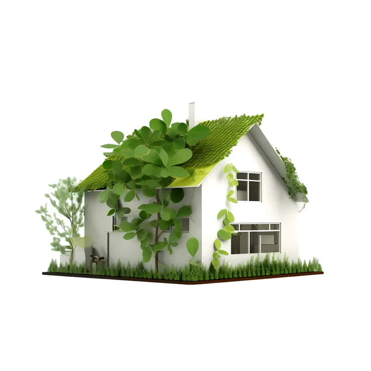 Eco-friendly House with Greenery