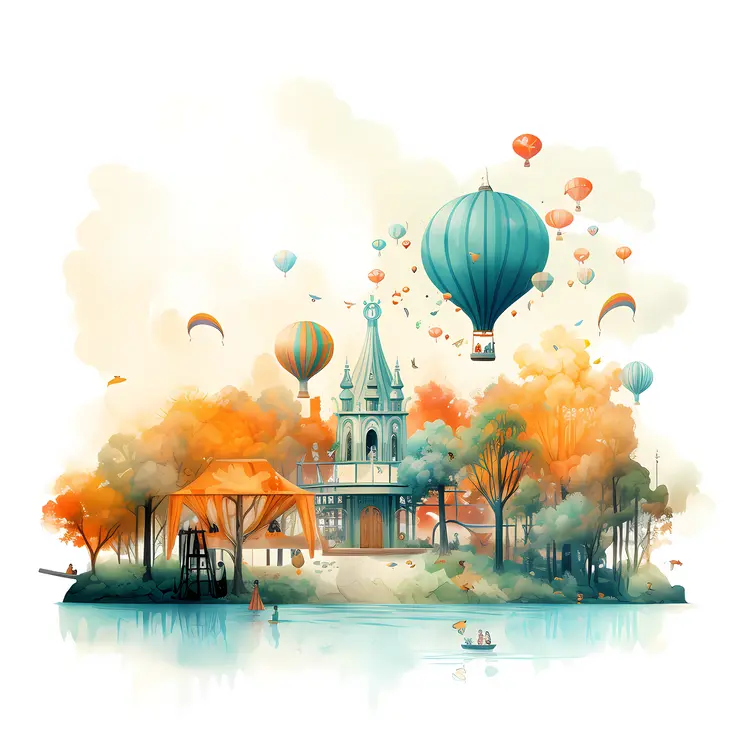 Hot Air Balloons in the Sky