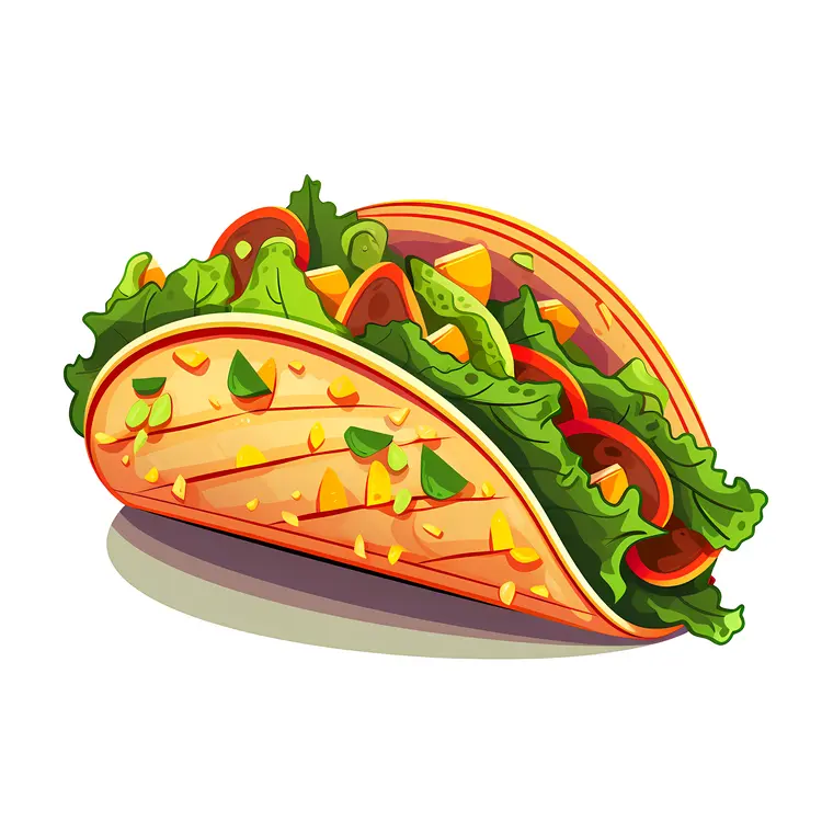 Crunchy Taco with Fresh Ingredients
