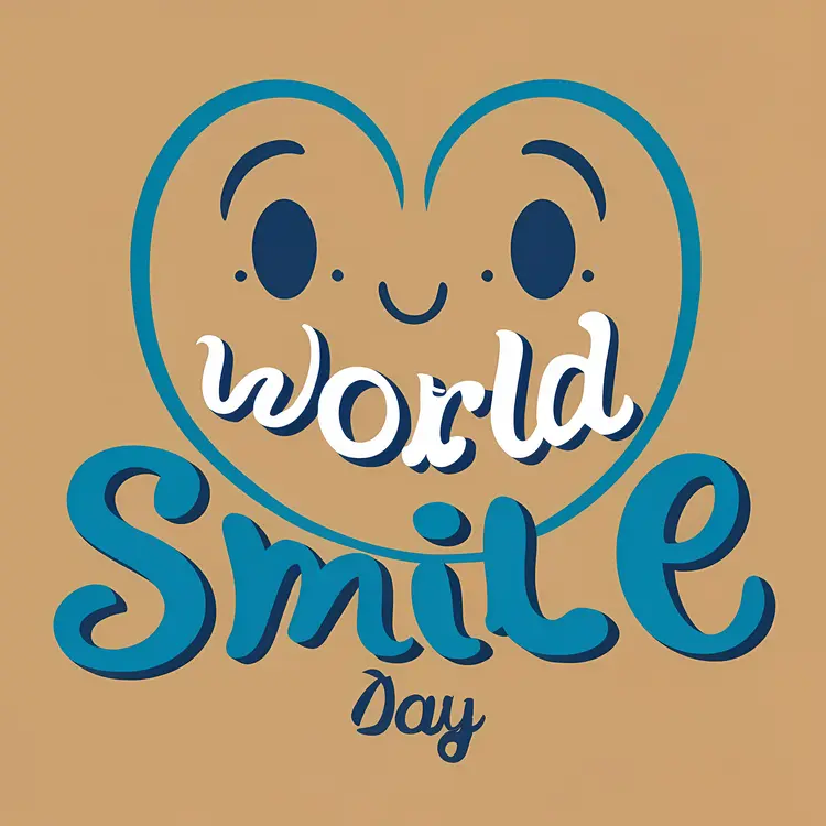 World Smile Day Celebration with Smiley Face