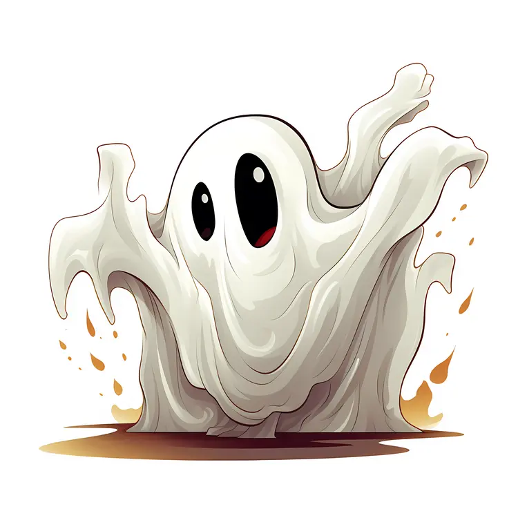 Cute Cartoon Ghost for Halloween