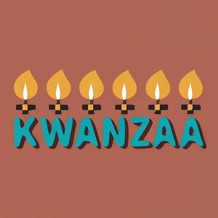 Kwanzaa Candles Illustration