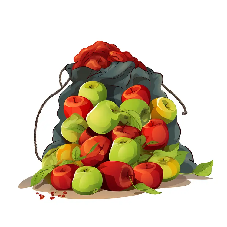 Bag of Fresh Apples