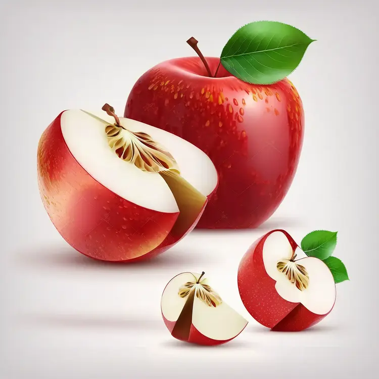 Fresh Red Apple Illustration