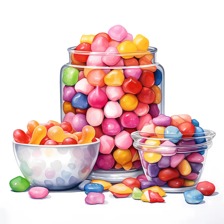 Assorted Candy Jars