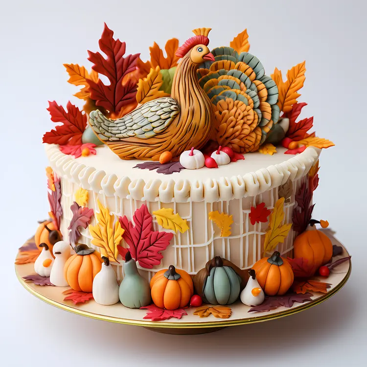 Thanksgiving Turkey Cake