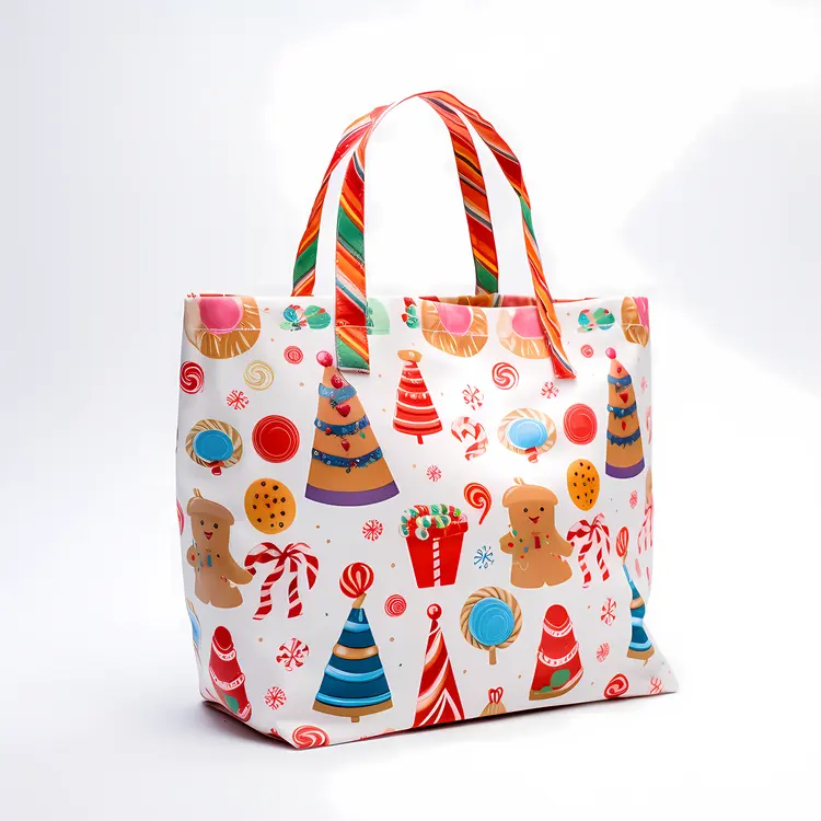 Christmas Themed Tote Bag