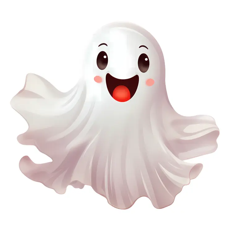 Happy Cute Ghost