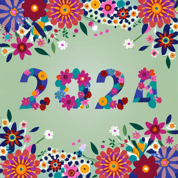 Floral Design 2024 for New Year Celebration