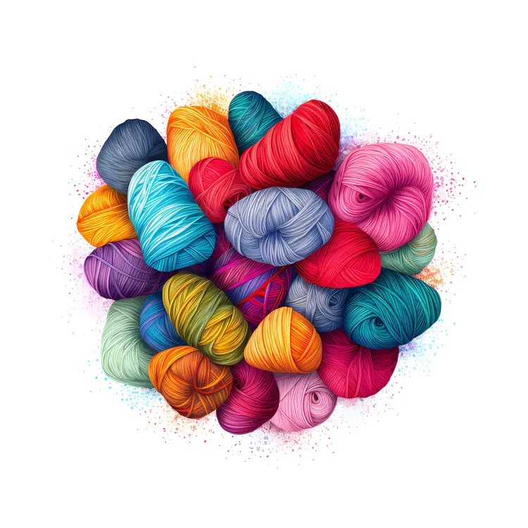 Colorful Yarn Balls