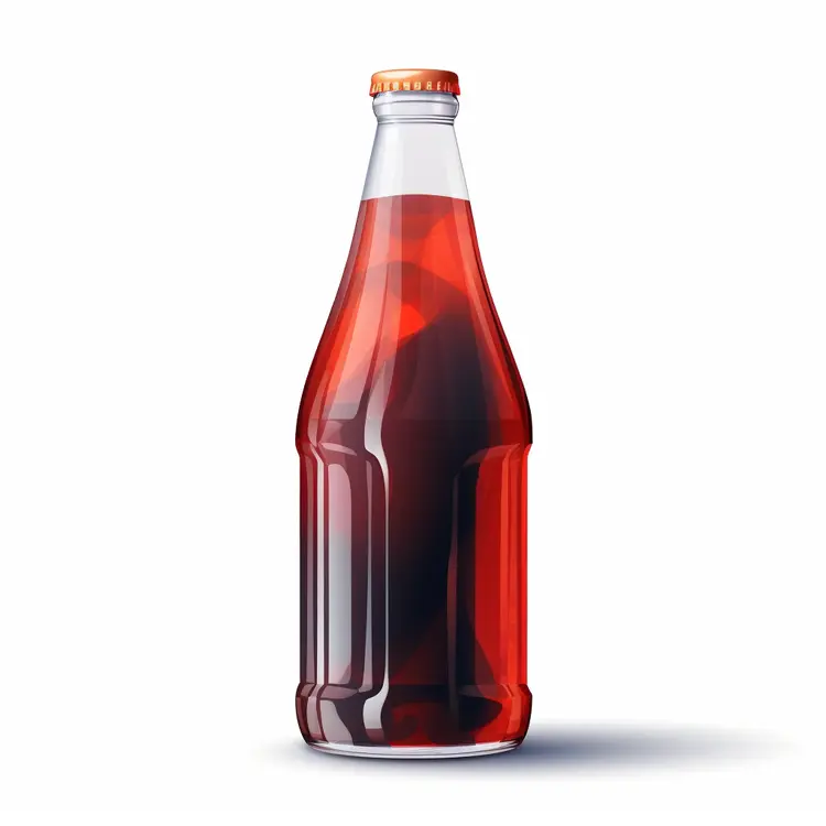 Classic Soda Bottle Illustration