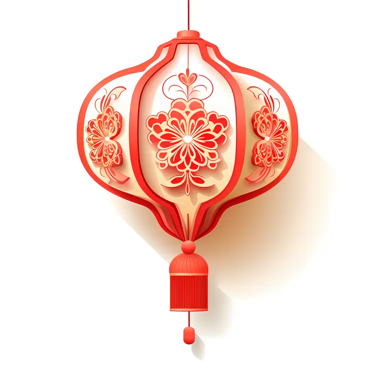Beautiful Red Lantern for Chinese New Year Celebration