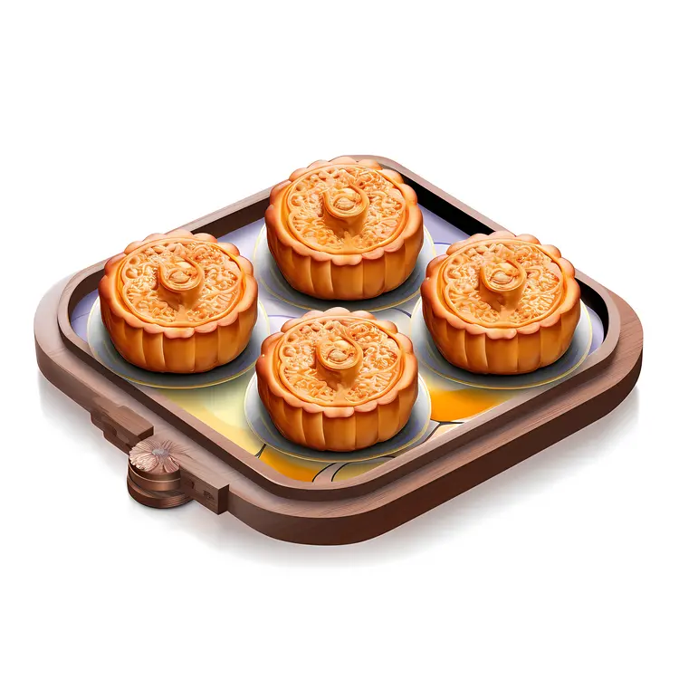 Traditional Mooncakes for Mid-Autumn Festival