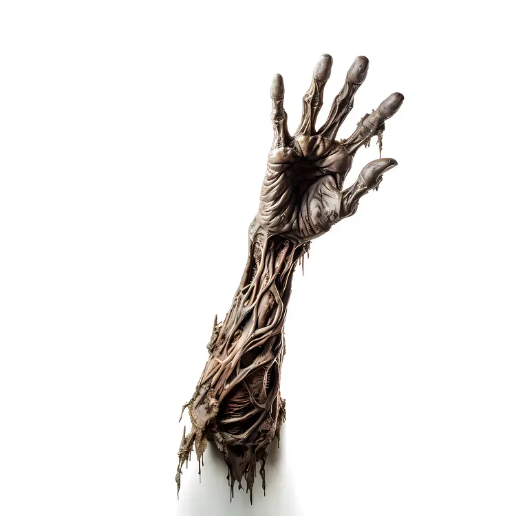 Gory Hand Illustration for Halloween