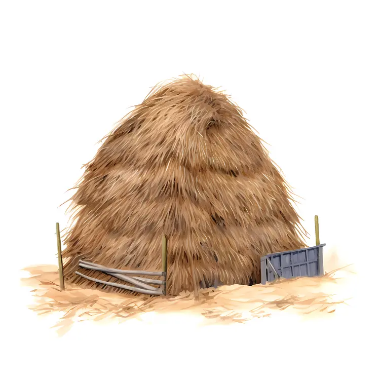 Large Haystack on a Farm