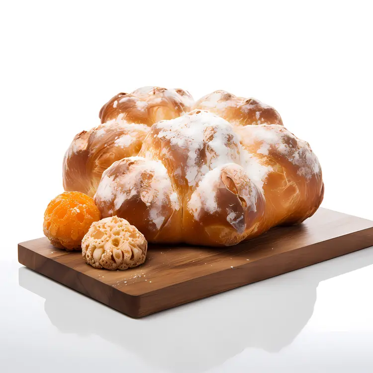 Decorated Bread with Icing for Day of the Dead