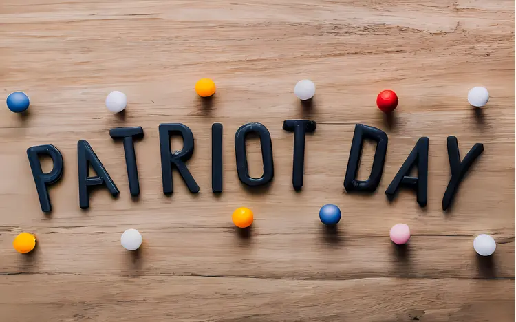 Patriot Day Celebration with Colorful Dots