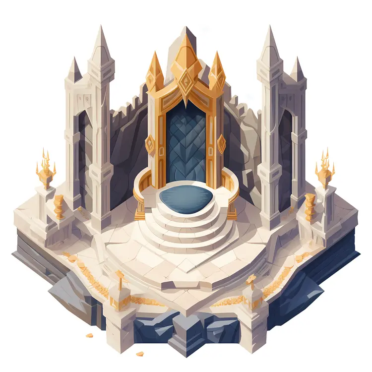 Ornate Golden Throne