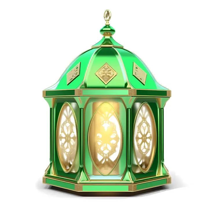 Green Lantern for Ramadan Celebration