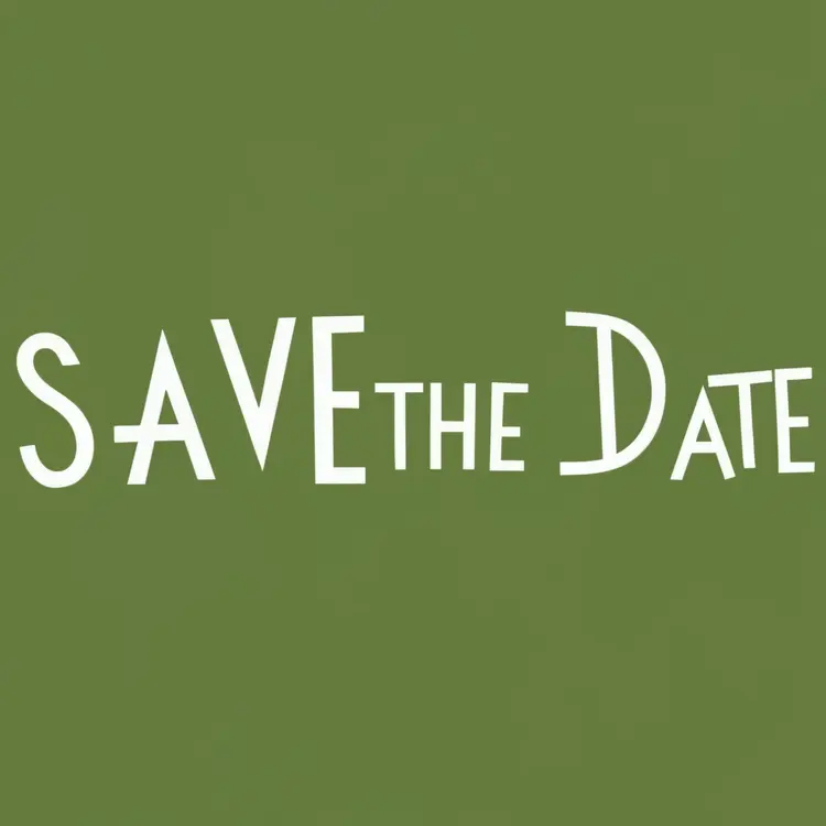 Save the Date Simple Text