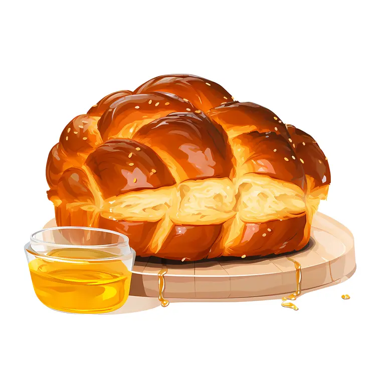 Braided Bread with Honey