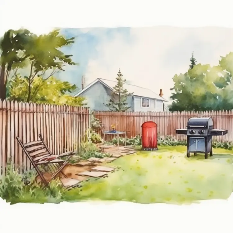 Backyard Barbecue with Grill
