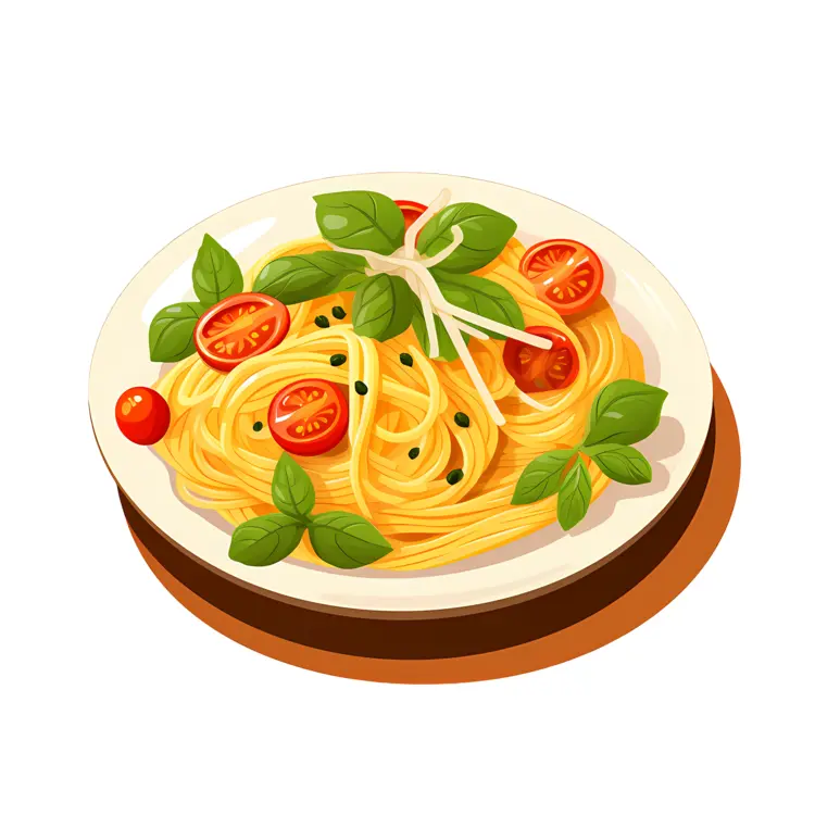 Spaghetti with Cherry Tomatoes and Basil