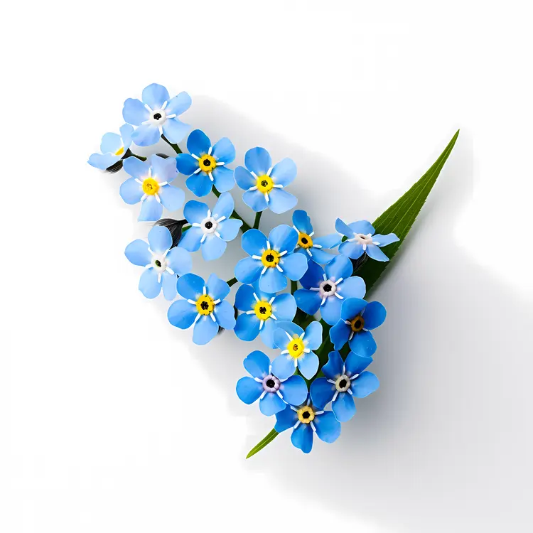 Cluster of Blue Flowers