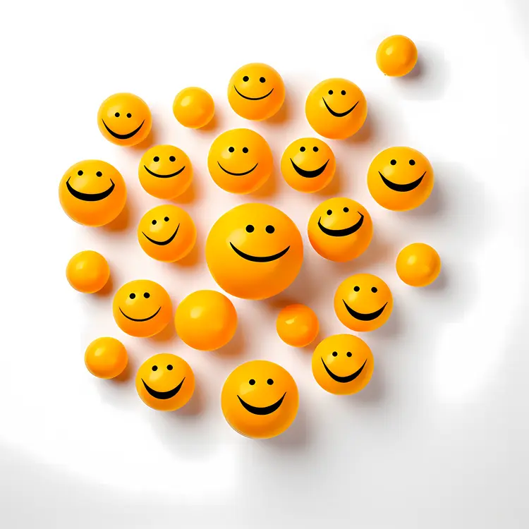 Group of Yellow Smiley Faces