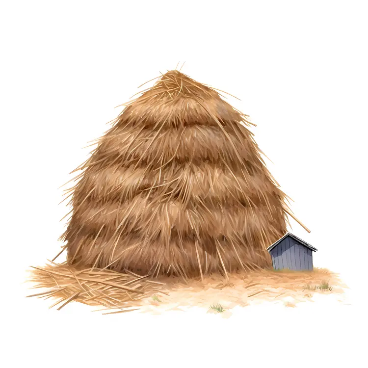 Large Haystack with Small Shed